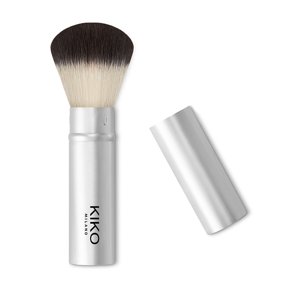 Retractable face powder brush with synthetic fibres - Smart Allover Powder Brush 104 - KIKO MILANO