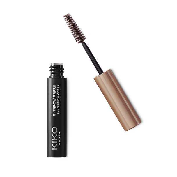 Coloured, fiber-enriched brow mascara for thick, polished eyebrows - Eyebrow Fibers Coloured Mascara - KIKO MILANO