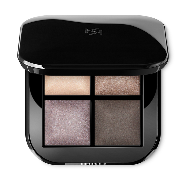 Palette with four baked eyeshadows for wet and dry use - Bright Quartet Baked Eyeshadow Palette - KIKO MILANO