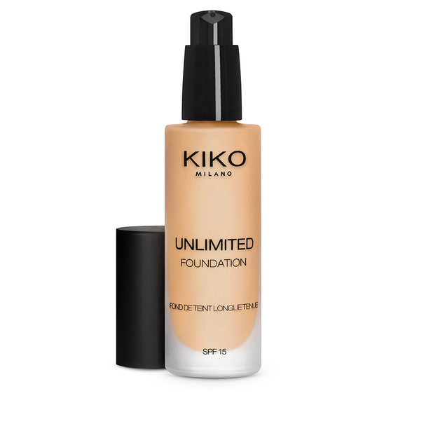 <p>Fond de teint fluide longue tenue (jusqu’à 24 heures**)</p> - Unlimited Foundation 19 - KIKO MILANO