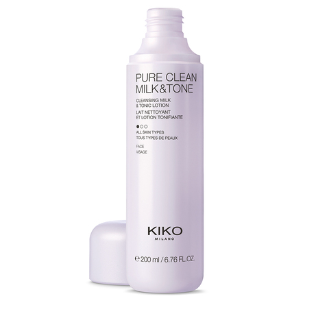 2-in-1 Reinigungsmilch und Gesichtswasser | Pure Clean Milk & Tone | Kiko Milano