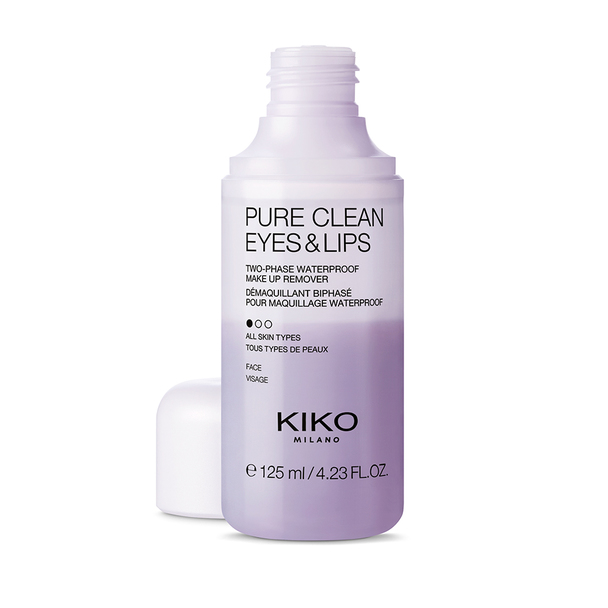 Two-phase makeup remover for eyes and lips - Pure Clean Eyes & Lips - KIKO MILANO
