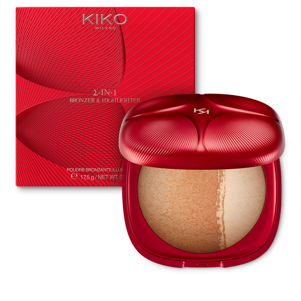 Bronzer und Highlighter mit seidiger Konsistenz - 2-In-1 Bronzer & Highlighter - KIKO MILANO