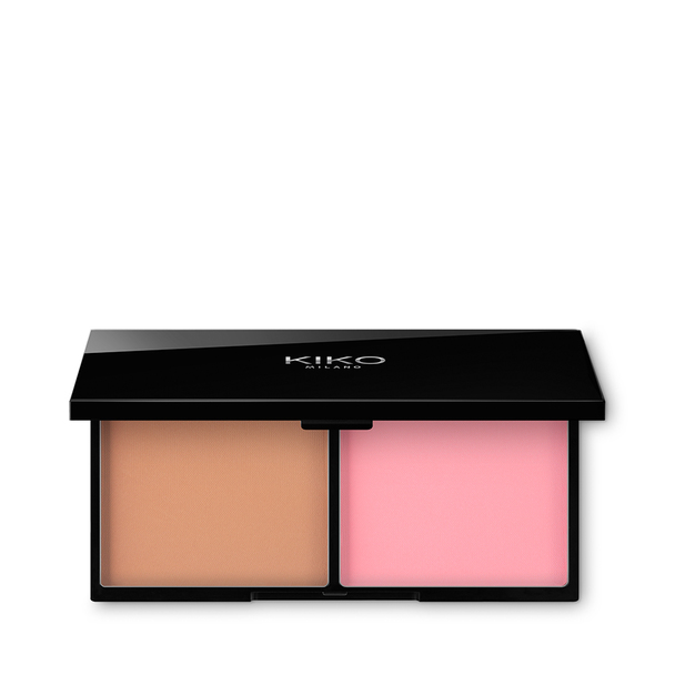 Palet met blush en terra bronzer - Smart Blush And Bronzer Palette - KIKO MILANO