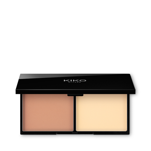 Bronzer and highlighter palette for contouring the face - Smart Contouring Palette - KIKO MILANO
