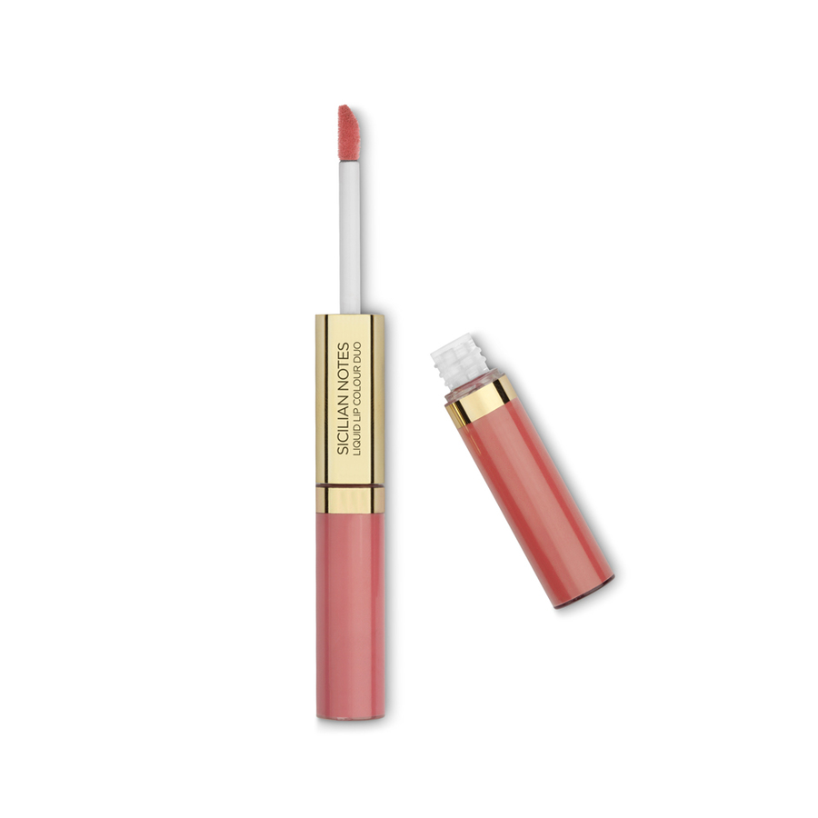 

SICILIAN NOTES LIQUID LIP COLOUR DUO 02, 02 rosy almond