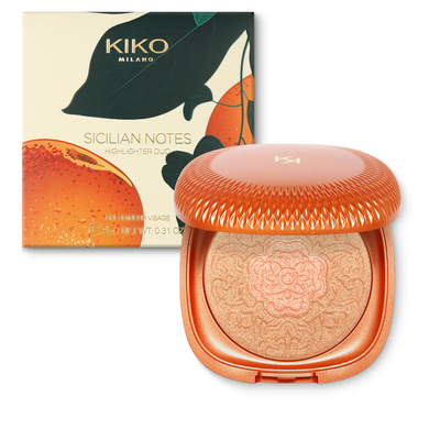 <p>Compact face highlighter in two colours</p> - SICILIAN NOTES HIGHLIGHTER DUO - KIKO MILANO