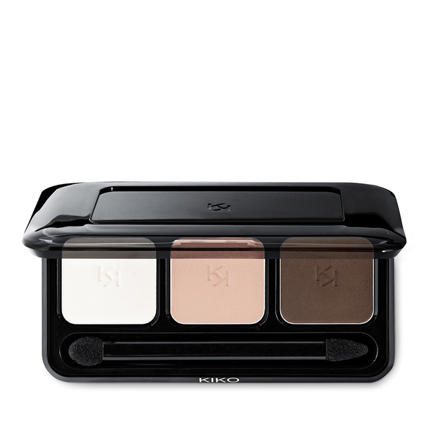 Empty palette for holding three eyeshadows with mirror and applicator - Shade Selection 03 Empty Eyeshadow Palette - KIKO MILANO