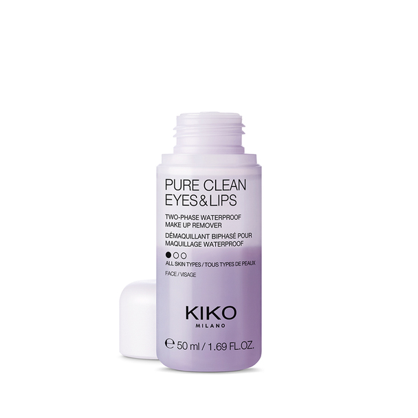 Travel-size two-phase makeup remover for eyes and lips<br /> - Pure Clean Eyes & Lips Mini - KIKO MILANO