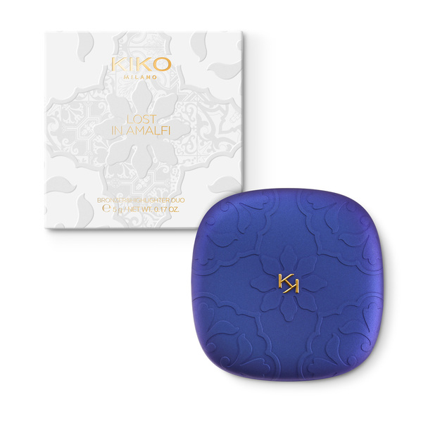 <p>Duo de p&oacute; bronzeador e iluminador</p> - LOST IN AMALFI BRONZER & HIGHLIGHTER DUO  - KIKO MILANO