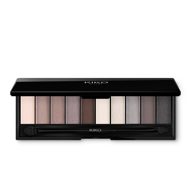 Paleta con 10 sombras de ojos y diferentes acabados. Aplicador doble incluido. - Smart Eyeshadow Palette 03 - KIKO MILANO