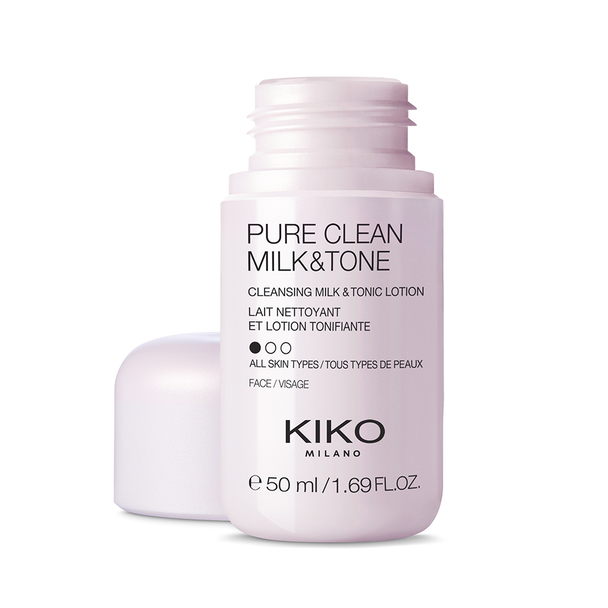 Travel-size 2-in-1 cleansing milk and toner - Pure Clean Milk & Tone Mini - KIKO MILANO