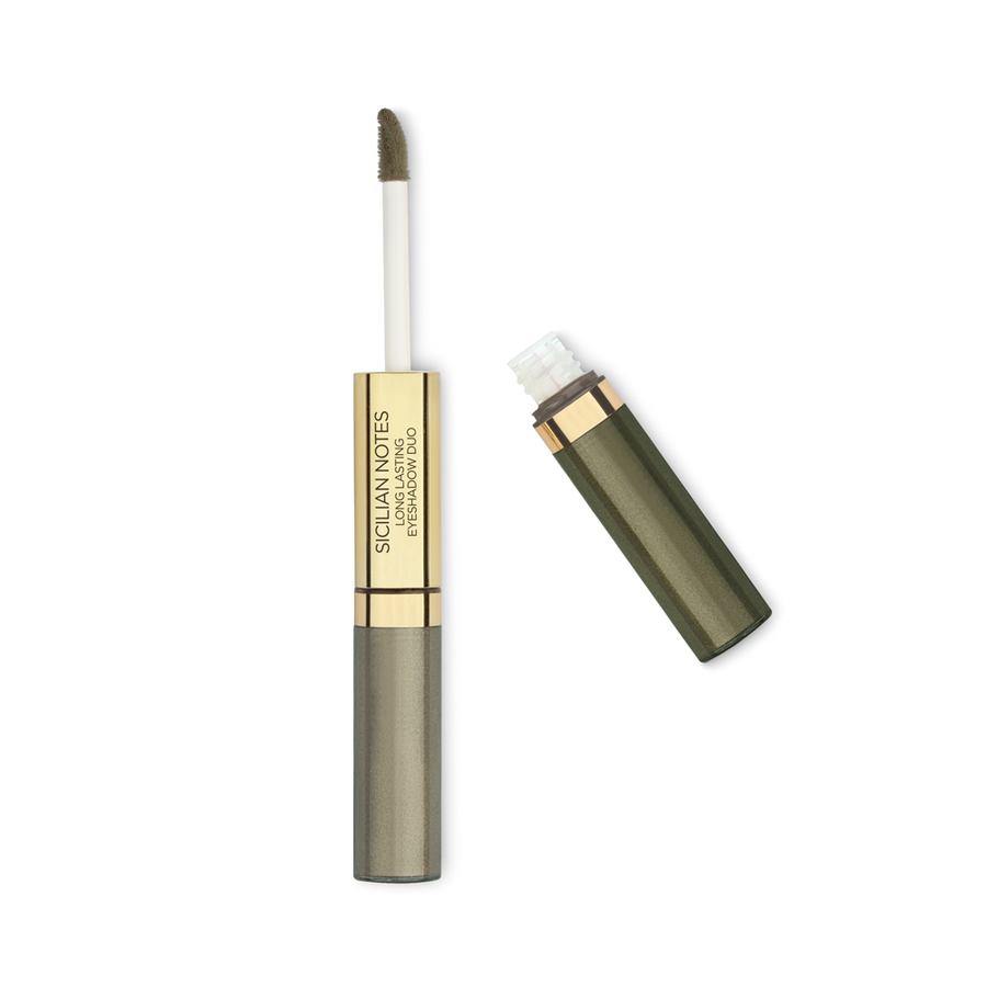 SICILIAN NOTES LONG LASTING EYESHADOW DUO 05, 05 greenwood&golden green