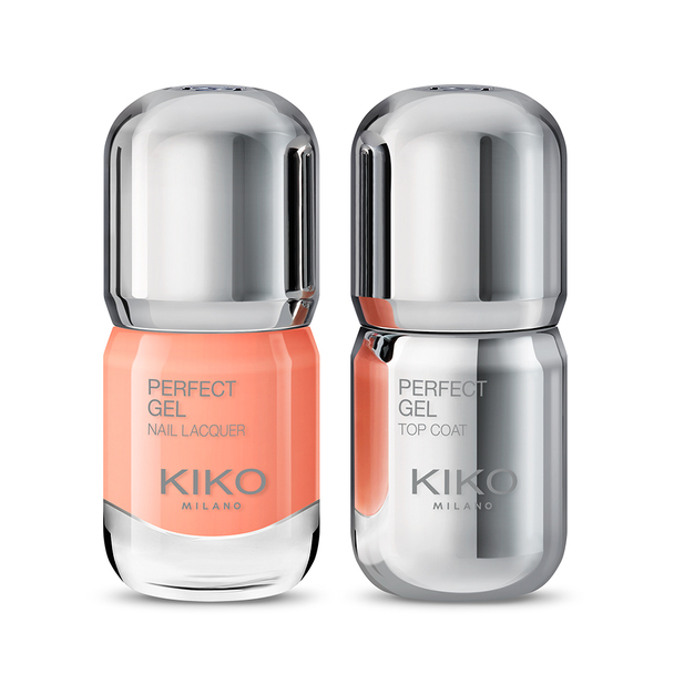 Set of two nail lacquers for creating a gel look - Perfect Gel Duo - KIKO MILANO