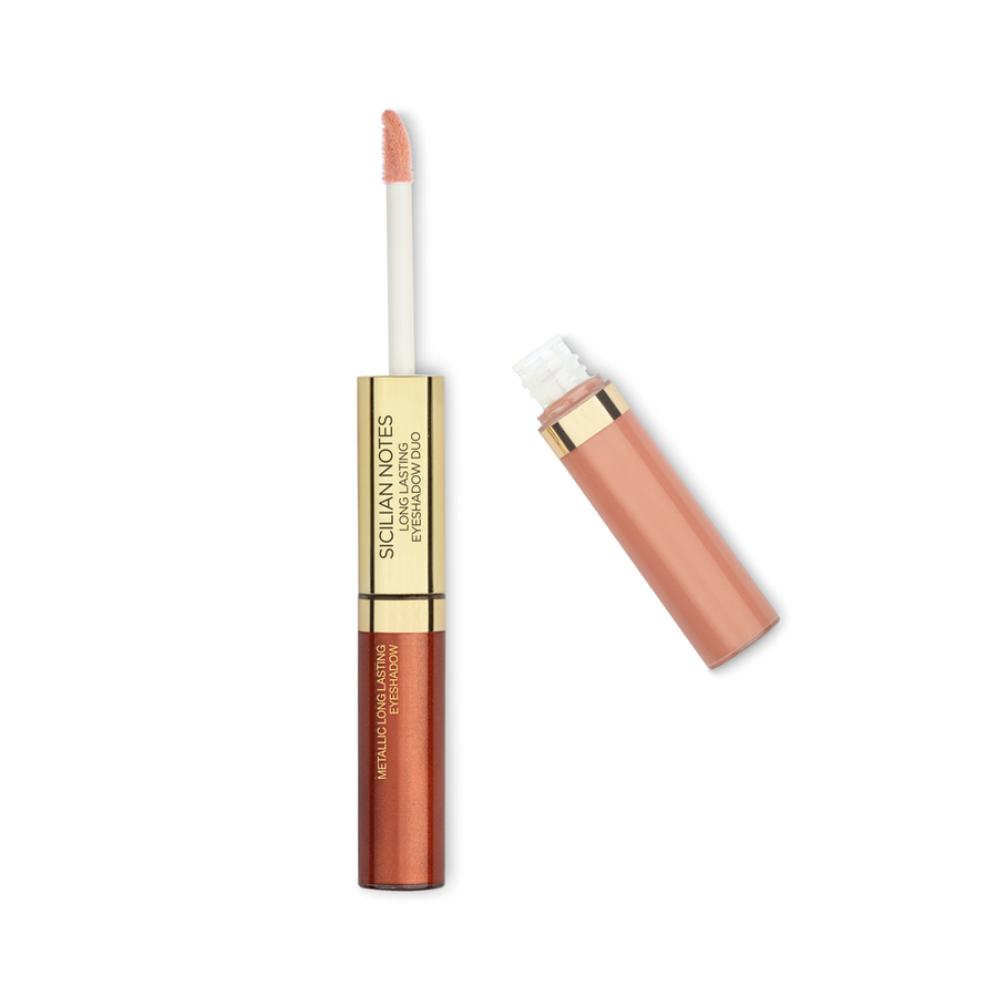 

SICILIAN NOTES LONG LASTING EYESHADOW DUO 01, 01 peach&copper